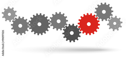 gears for cooperation symbolism