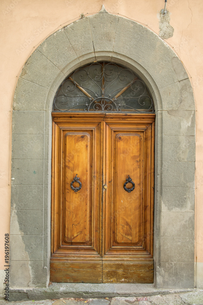 italian door in small village