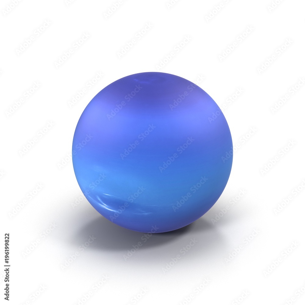 Neptune Planet on white. 3D illustration