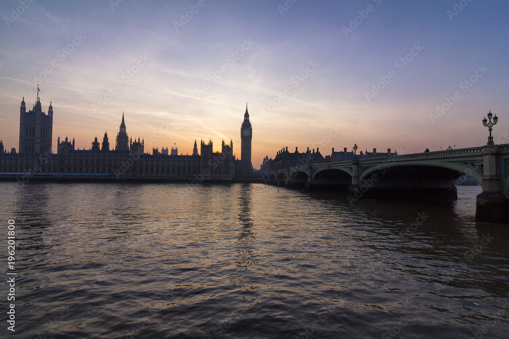 Westminster Parliament at Sunset