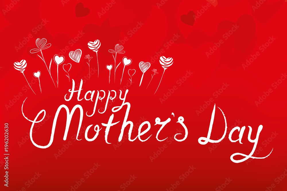 Happy Mothers Day Background Vector Illustration Happy Mothers Day Background Vector Illustration