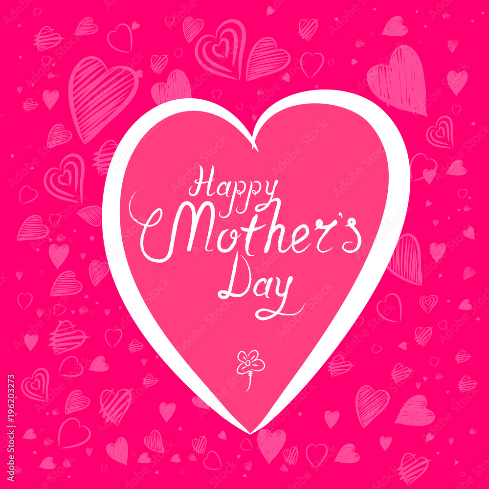 Happy Mothers Day Background Vector Illustration