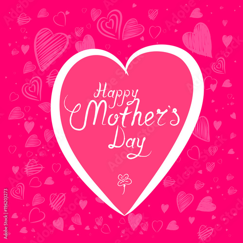 Happy Mothers Day Background Vector Illustration