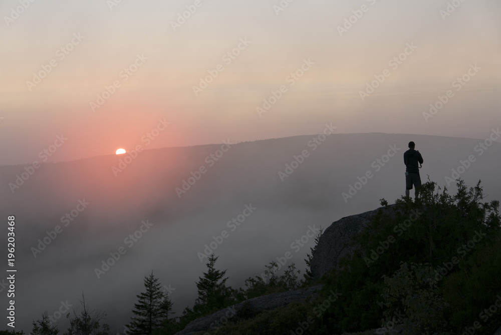 Sunset Hike Mountain