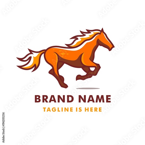 RUNNING HORSE LOGO TEMPLATE