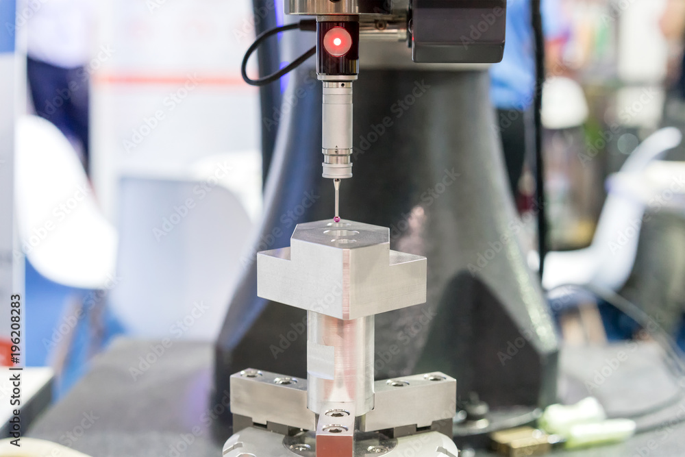 Inspection dimension aluminum automotive parts by CMM Inspection dimension aluminum automotive parts by CMM