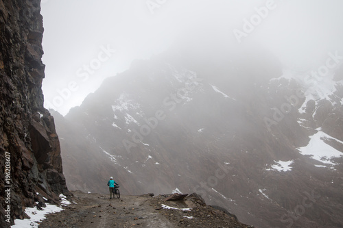 Hannah Birdsong bikepacks through the Cordillera Blanca in Peru photo