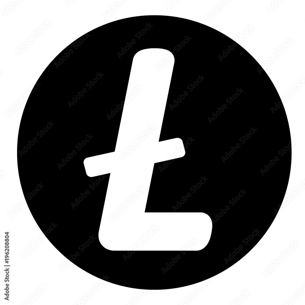 Obraz premium Litecoin icon on white.