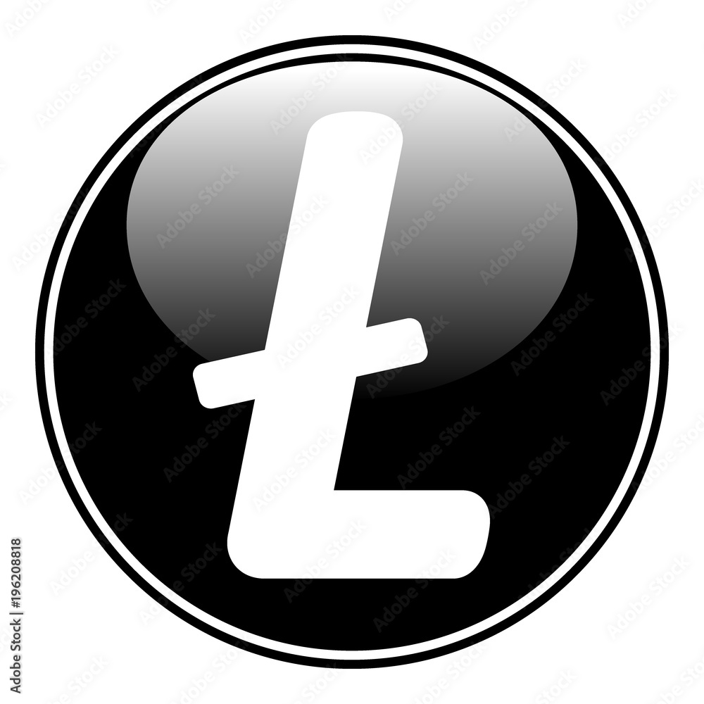 Obraz premium Litecoin icon on white.