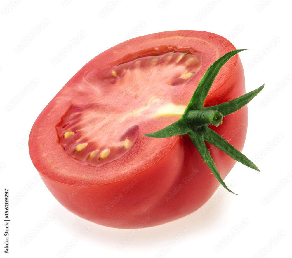 Tomato slice isolated on white background Tomato slice isolated on white background