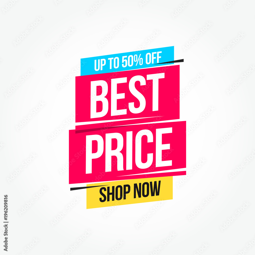 Best Price 50% Off Shop Now Advertisement Label Best Price 50% Off Shop Now Advertisement Label