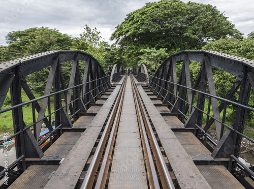 Old steel bridge of the western railway.