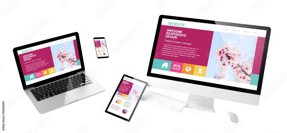 flying devices awesome responsive website isolated flying devices awesome responsive website isolated