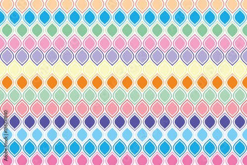 Diamond pattern. Seamless vector. rounded diamonds