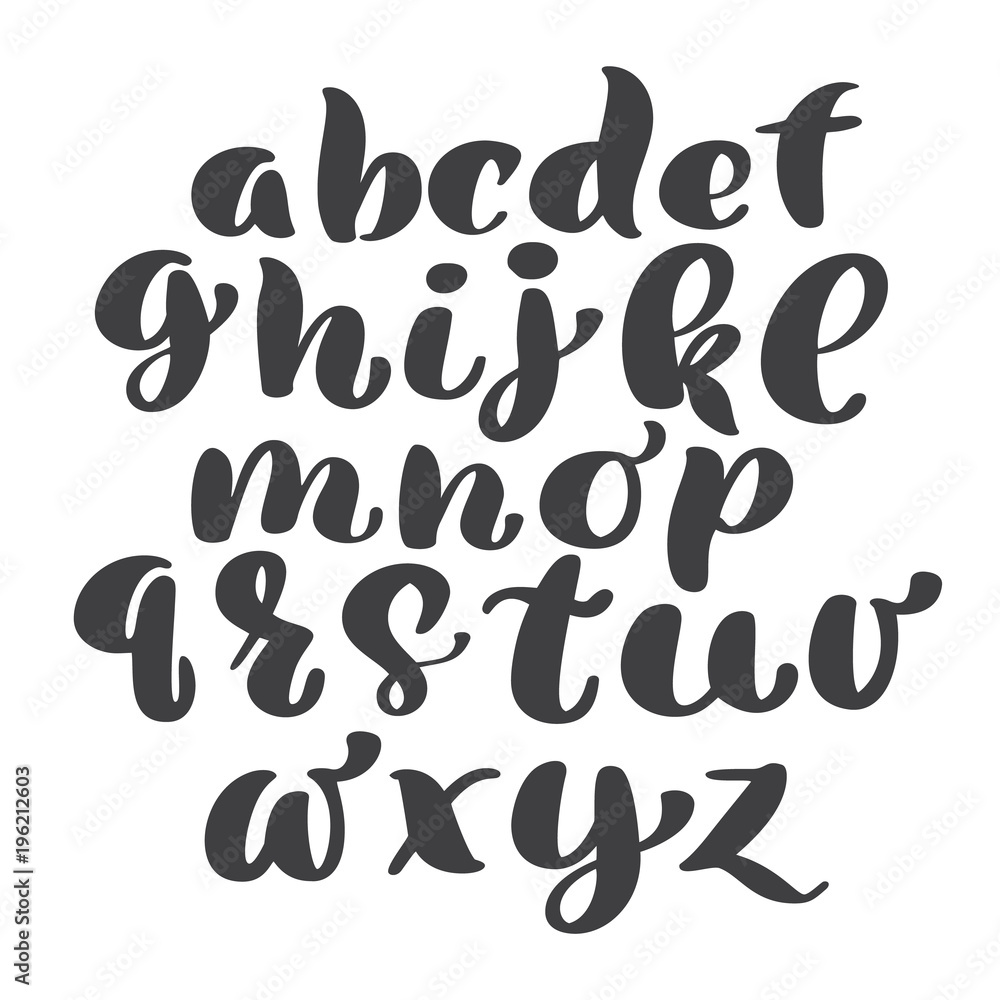 Vector Alphabet. Exclusive Custom Letters. Lettering and Custom Typography for Designs: Logo, for Poster, Invitation, etc. Handwritten brush style modern cursive font isolated on white background Vector Alphabet. Exclusive Custom Letters. Lettering and Custom Typography for Designs: Logo, for Poster, Invitation, etc. Handwritten brush style modern cursive font isolated on white background