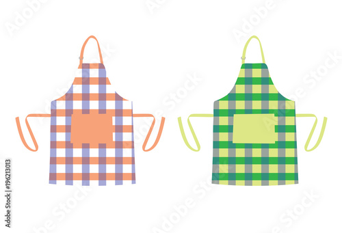 Two kitchen aprons, vector