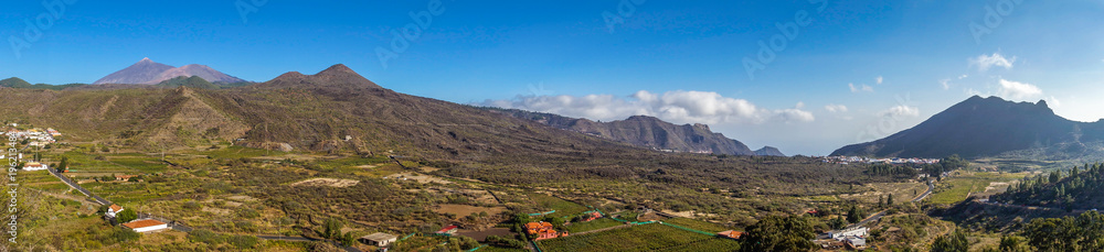 Panorama-Aufnahme im Süden der Kanareninsel Teneriffa