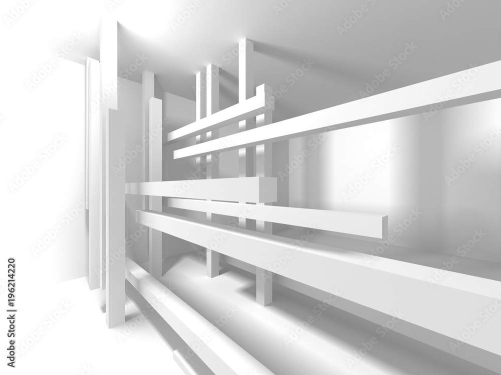 Fototapeta premium Abstract Modern White Architecture Background