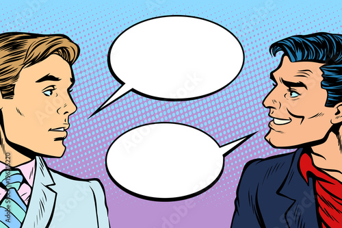 two men dialogue