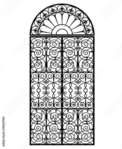 arched metal gate