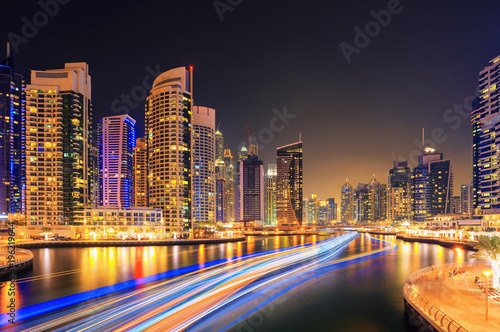 Busy evening in Dubai Marina,Dubai,United Arab Emirates © Rastislav Sedlak SK