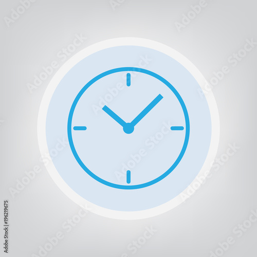 clock icon- vector illustration