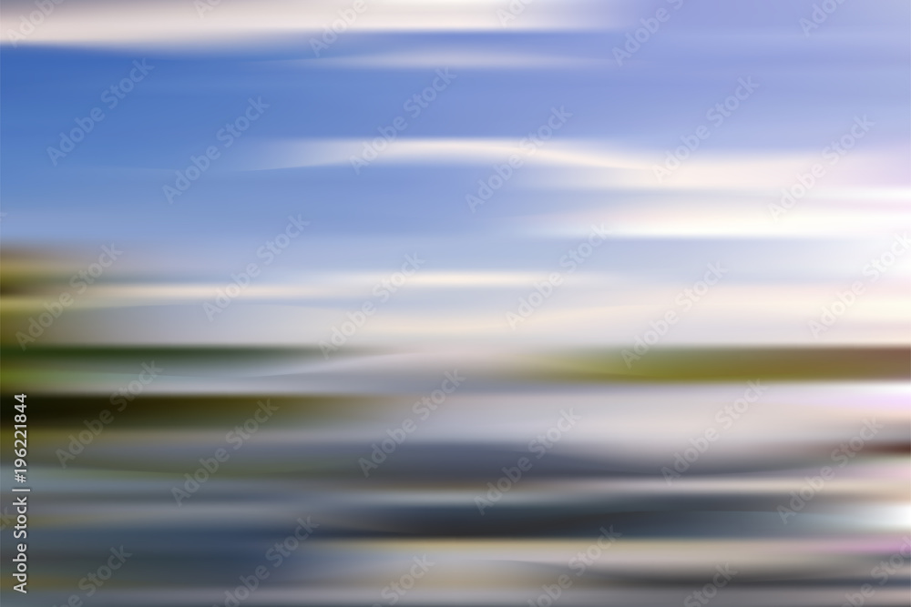 Fototapeta premium Vector abstract horizontal energy design green color on a blue background.