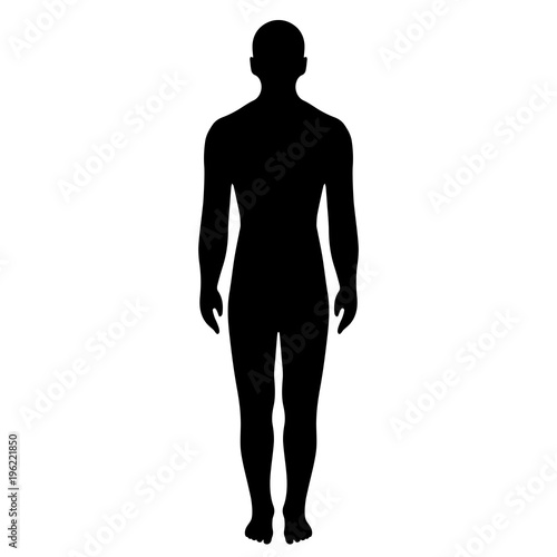 Man full length silhouette vector illustration