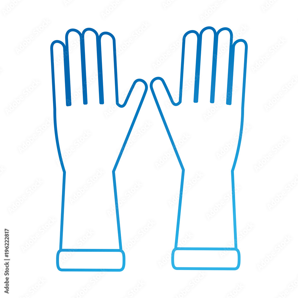 clean gloves isolated icon clean gloves isolated icon
