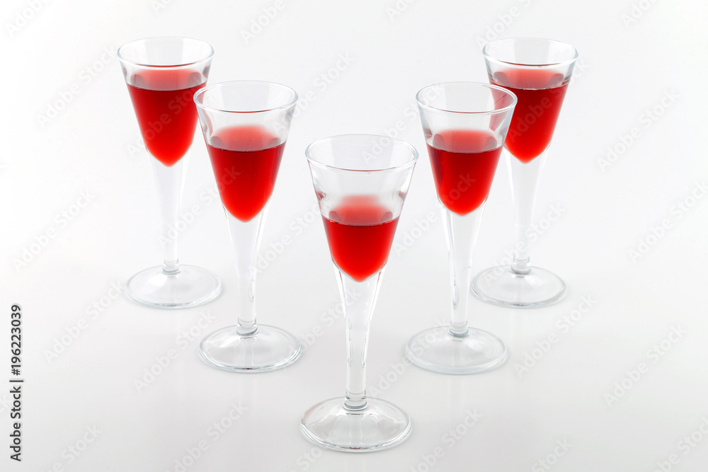 fruit liqueur glass