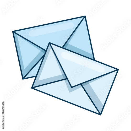 envelopes mail isolated icon