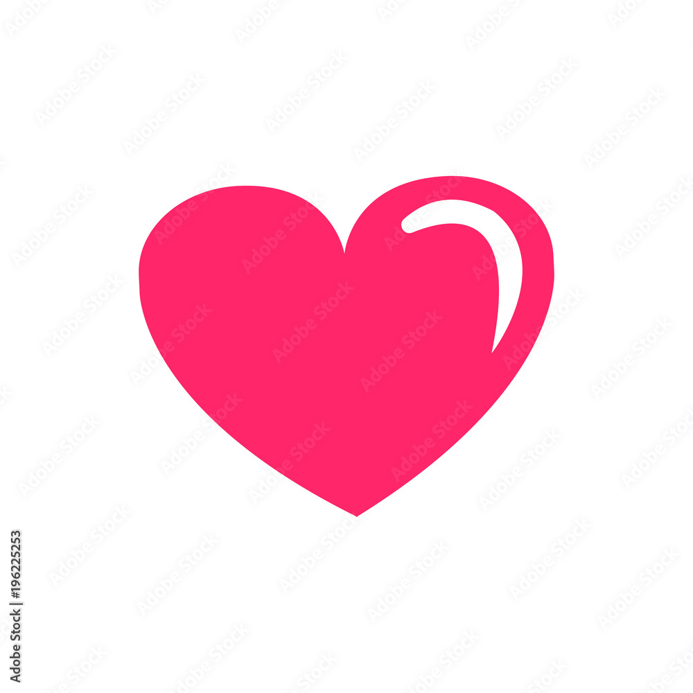 cute heart design icon. love concept. valentine day. vector illustration
