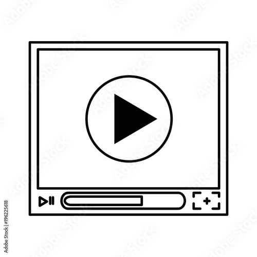 media player isolated icon