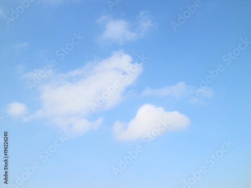 Fototapeta Naklejka Na Ścianę i Meble -  cumulus clouds in the winter sky