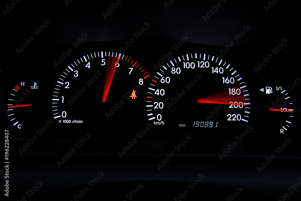 dashboard auto speedometer