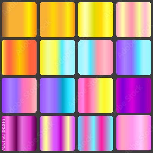 A set of gradient linear backgrounds. Vector illustration for yo