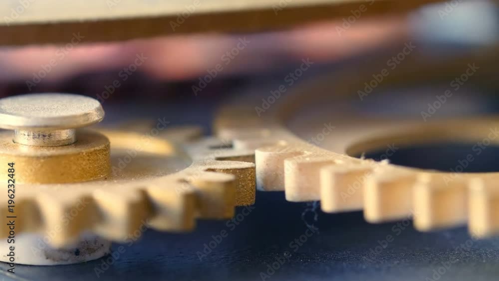 wheels beating time: clock wheels mechanism rolling- macro wheels beating time: clock wheels mechanism rolling- macro