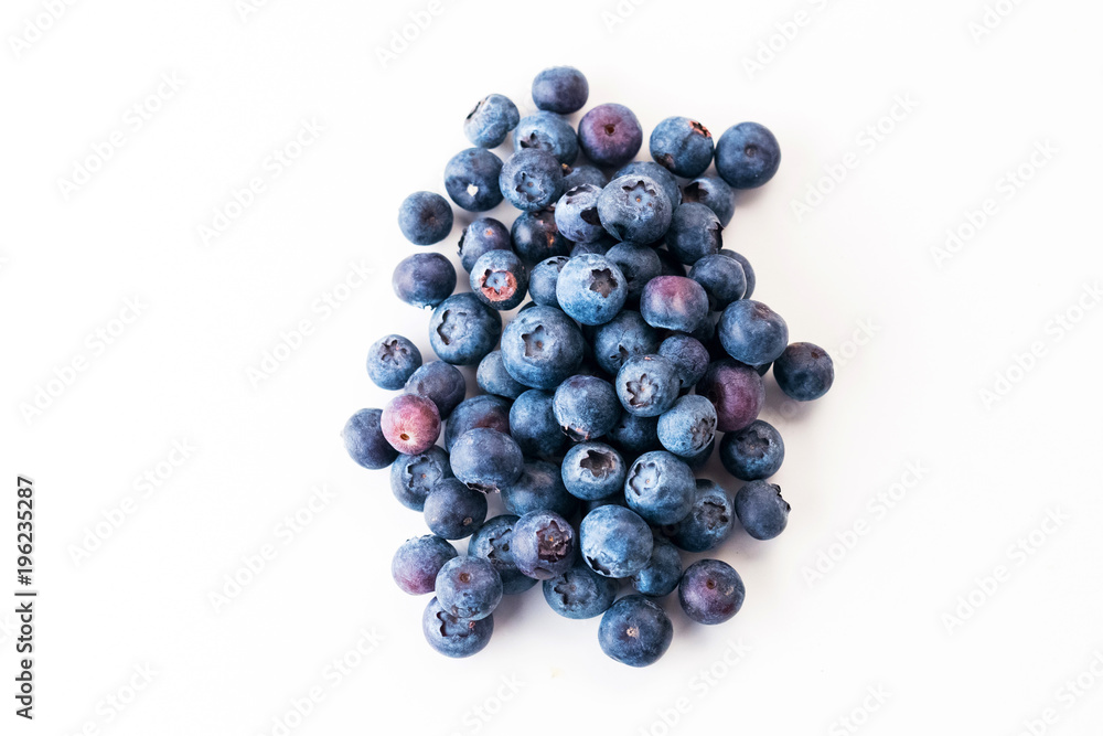 Fresh blueberries isolated on white Fresh blueberries isolated on white