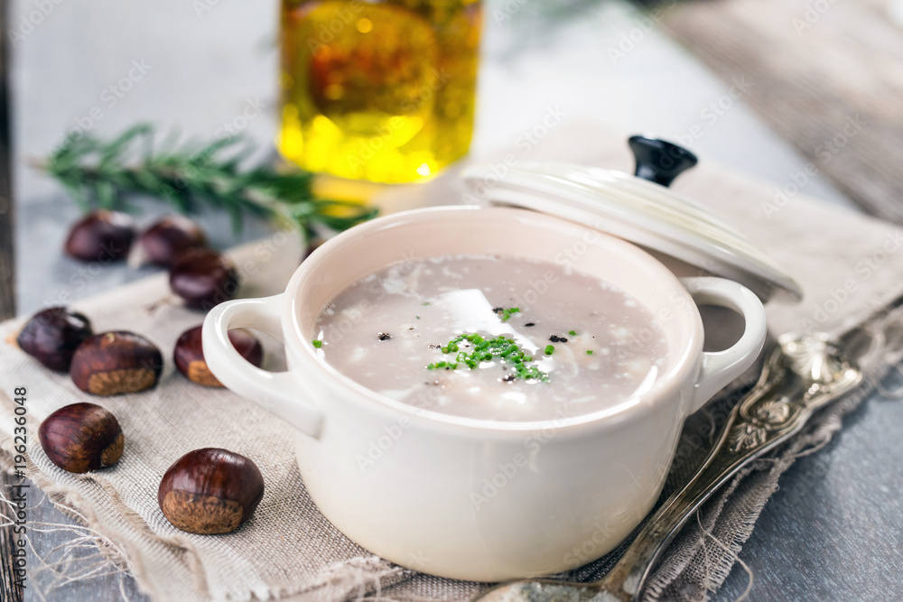 Autumn creamy chestnut soup Autumn creamy chestnut soup