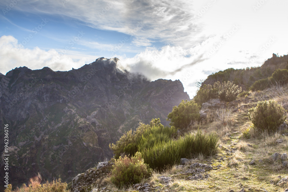 Obraz premium Mountain landscape on Madeira, Portugal