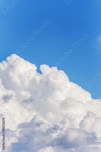 summer white clouds with blue sky