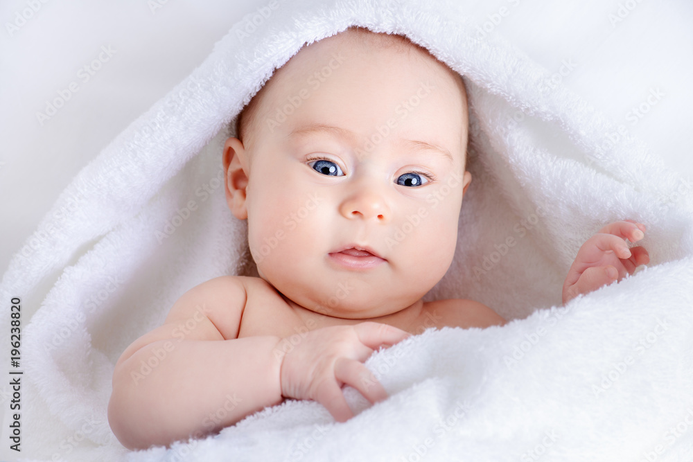 adorable baby in towel adorable baby in towel