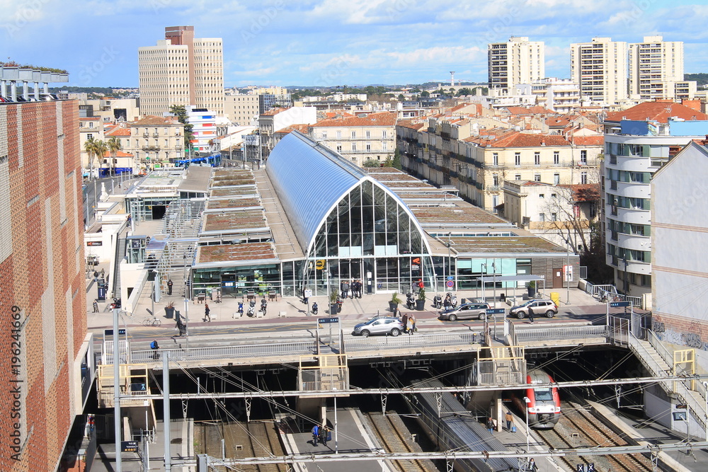 Fototapeta premium Gare de Montpellier, Hérault, France