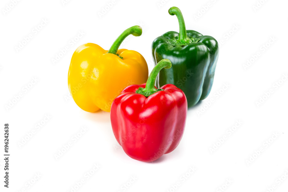 Sweet bell pepper isoalted on white Sweet bell pepper isoalted on white