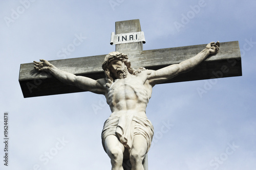 Marble Crucifixion of Jesus Christ  photo