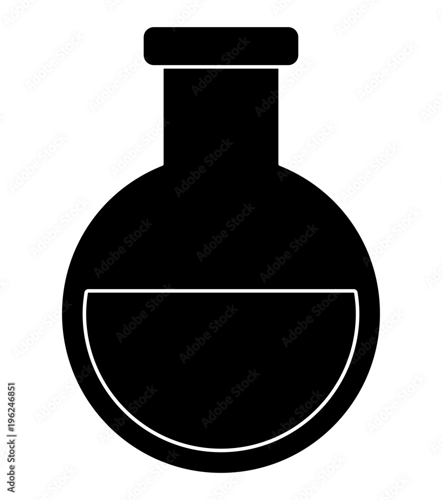 chemical flask icon over white background, vector illustration chemical flask icon over white background, vector illustration