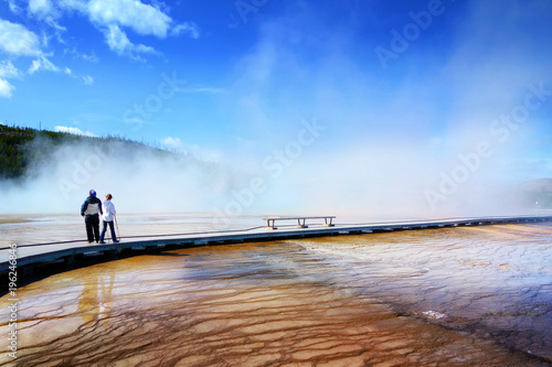 Beautiful colors in Yellowstone National Park, Wyoming