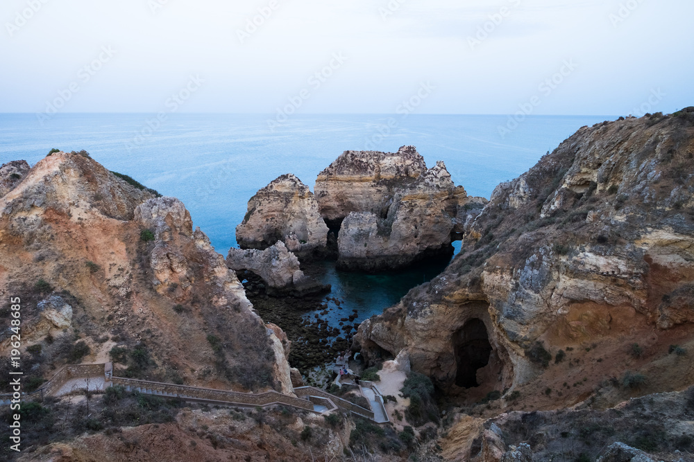 Lagos, Portugal on a cloudy day