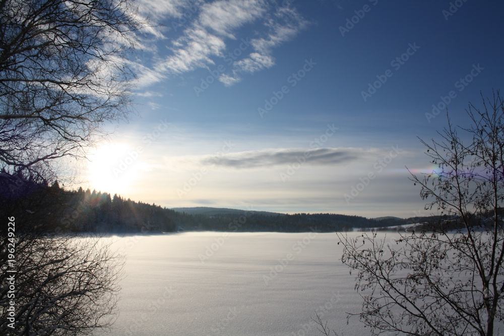 Frozen lake Frozen lake