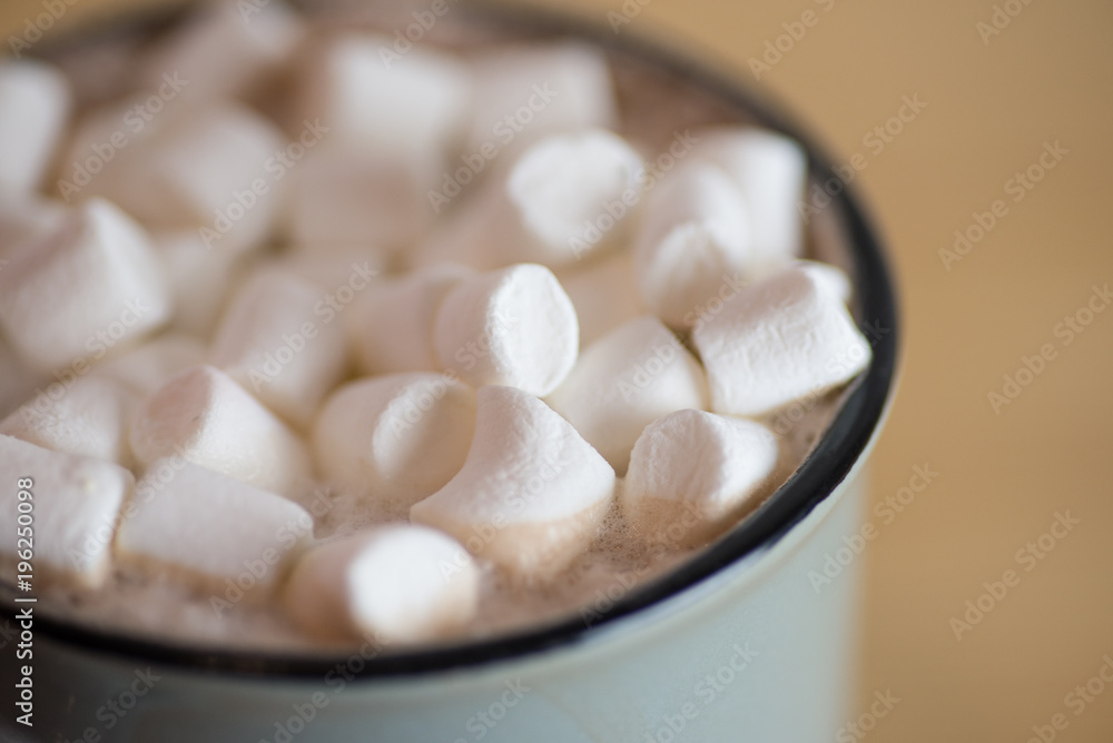 Marshmallows in cocoa Marshmallows in cocoa